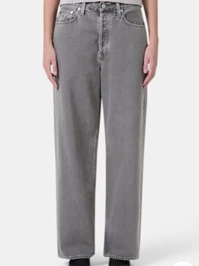 Agolde Women's Wide Leg Jeans in Grey